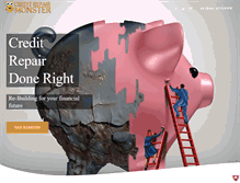 Tablet Screenshot of creditrepairmonster.com